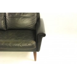 Skórzana Sofa Mid Century Modern, lata 1960