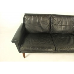 Skórzana Sofa Mid Century Modern, lata 1960