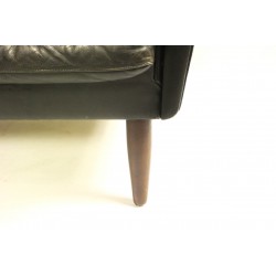 Skórzana Sofa Mid Century Modern, lata 1960