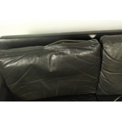 Skórzana Sofa Mid Century Modern, lata 1960
