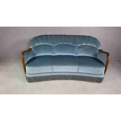 Duńska sofa welurowa, lata 50.