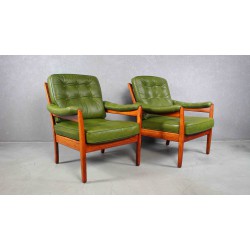 Fotele skórzane mid century modern